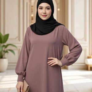 nurhaya elegante unter abaya – rosa (s–xxl)