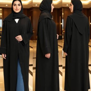 nurhaya elegante spitzen abaya – schwarz (xxs–xl)