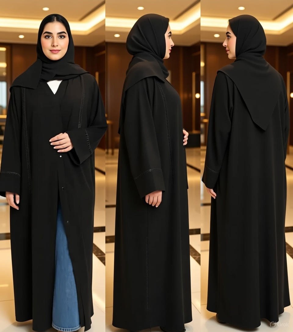 nurhaya elegante spitzen abaya – schwarz (xxs–xl) nurhaya elegante spitzen abaya – schwarz (xxs–xl)
