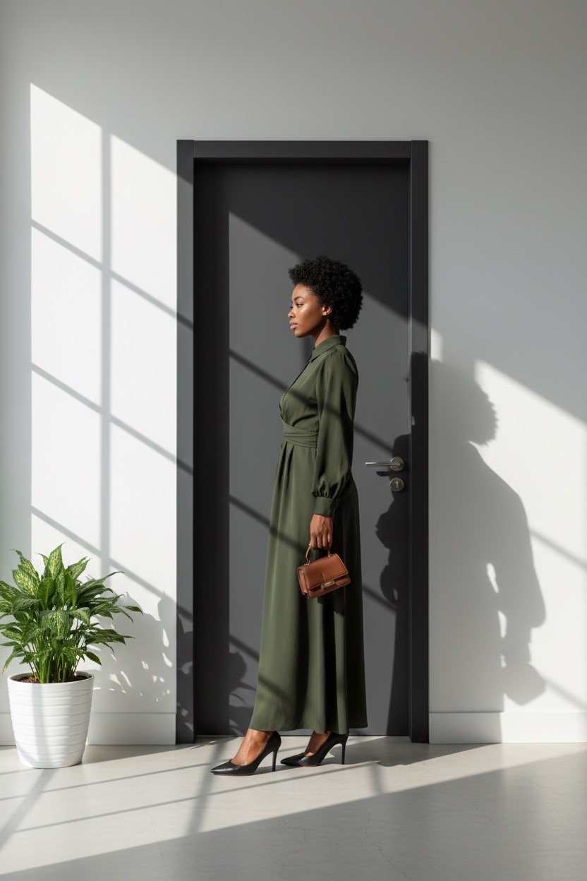 nurhaya elegantes langarm hemdkleid in a linie nurhaya elegantes langarm hemdkleid in a linie